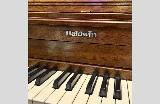 Baldwin Satin Mahogany Console Upright Piano, Used - All Inclusive Premium Package (SN:11103) - Image 9